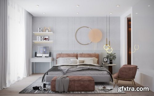 Bedroom Sketchup Scene 57