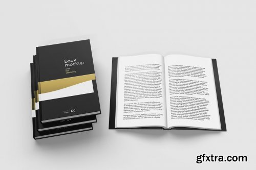 CreativeMarket - Hardcover Book Mockup 5361944