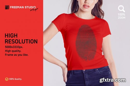 CreativeMarket - T-Shirt Mock-Up Set 4617722