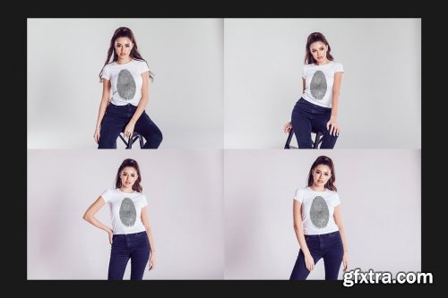 CreativeMarket - T-Shirt Mock-Up Set 4617722