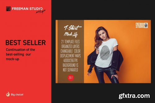 CreativeMarket - T-Shirt Mock-Up Set 4617722