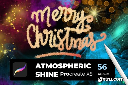 CreativeMarket - SHINE PROCREATE X5 56 brushes 5625432