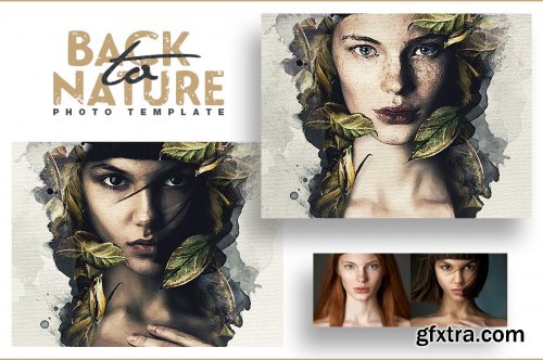 CreativeMarket - Back To Nature Photo Template 4998428