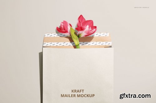 CreativeMarket - Noissue Kraft Mailer Mockup Set 5662675