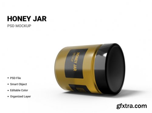 Honey jar mockup