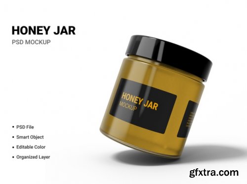 Honey jar mockup