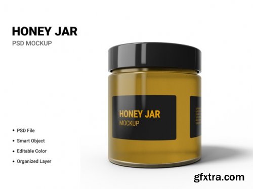 Honey jar mockup