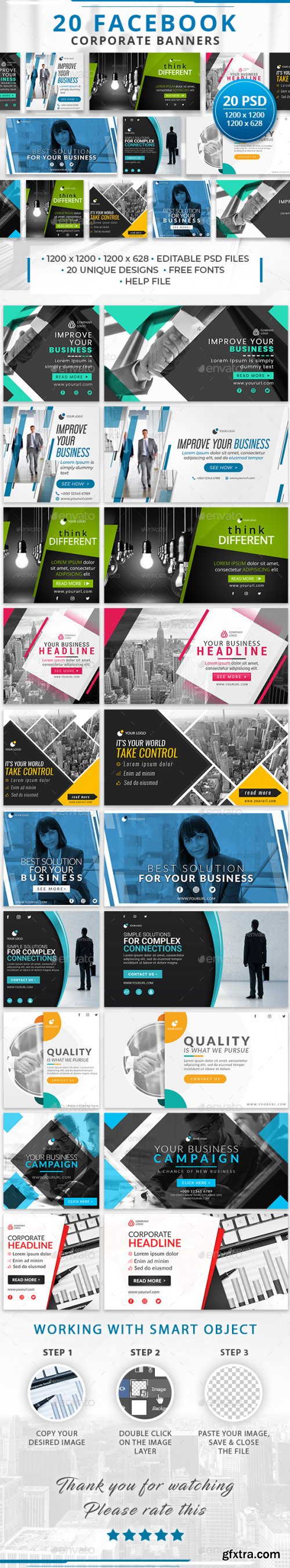 GraphicRiver - 20 Facebook Corporate Banners 29391540