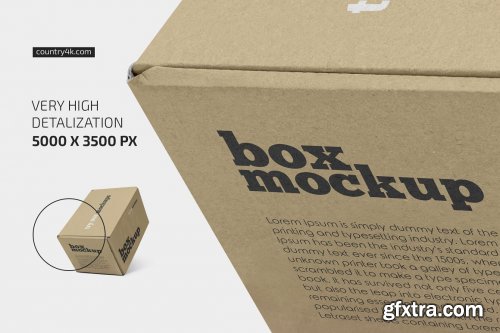 CreativeMarket - Paper Box Mockup Bundle 5637406