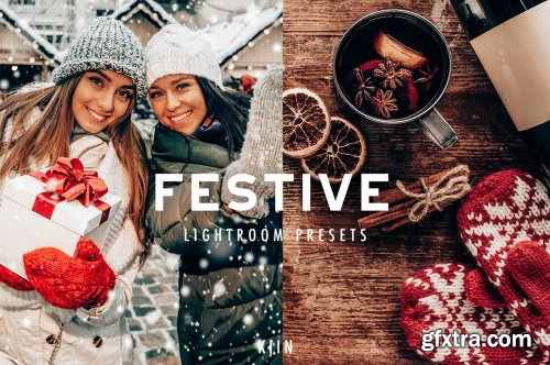 CreativeMarket - FESTIVE CHRISTMAS LIGHTROOM PRESETS 5634917