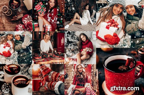 CreativeMarket - FESTIVE CHRISTMAS LIGHTROOM PRESETS 5634917