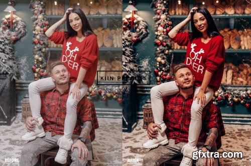 CreativeMarket - FESTIVE CHRISTMAS LIGHTROOM PRESETS 5634917