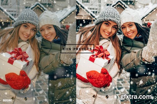 CreativeMarket - FESTIVE CHRISTMAS LIGHTROOM PRESETS 5634917