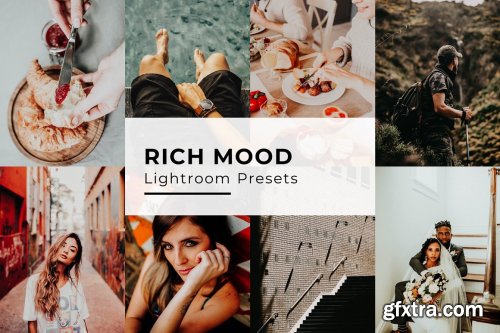 CreativeMarket - 10 Rich Mood Lightroom Presets 5435093