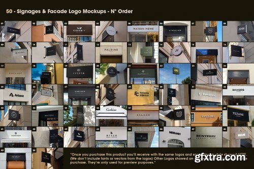 CreativeMarket - 50 Signs & Facade Logo Mockups - V2 5516538