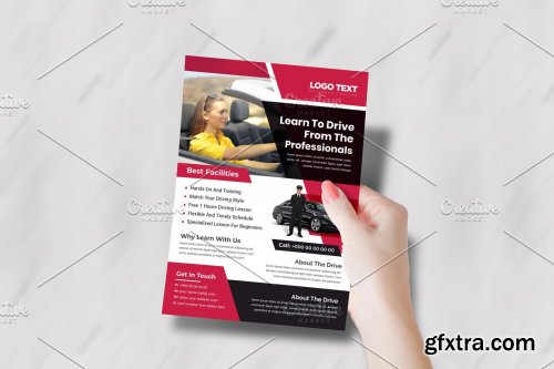 CreativeMarket - Creative Driving School Flyer 5457669