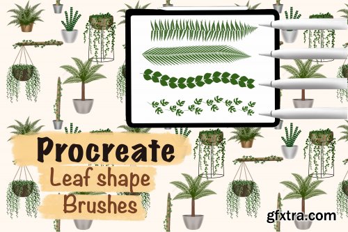  Leaf Shape Brushes And House Plants In Procreate