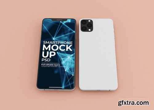 Realistic smart phone screen mockup