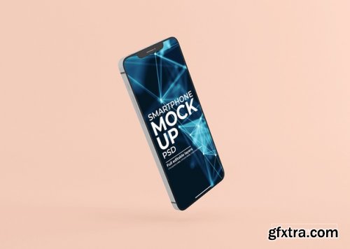 Realistic smart phone screen mockup