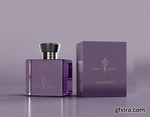 Perfume packaging mockup