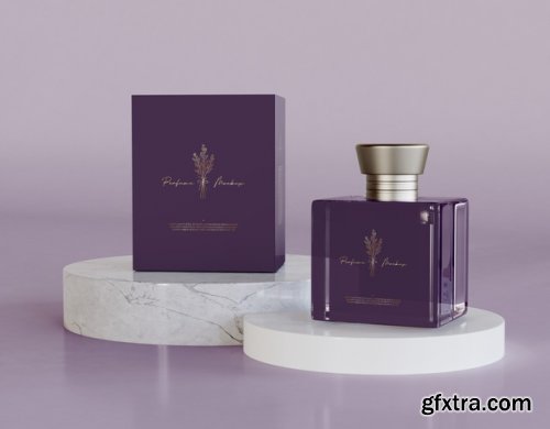 Perfume packaging mockup