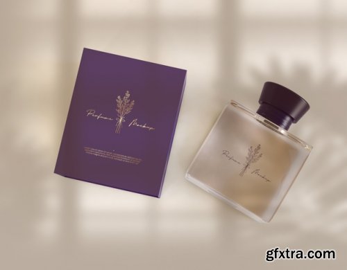 Perfume packaging mockup