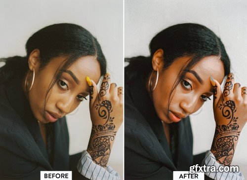 CreativeMarket - 10 DARK SKIN Lightroom Preset 5468084