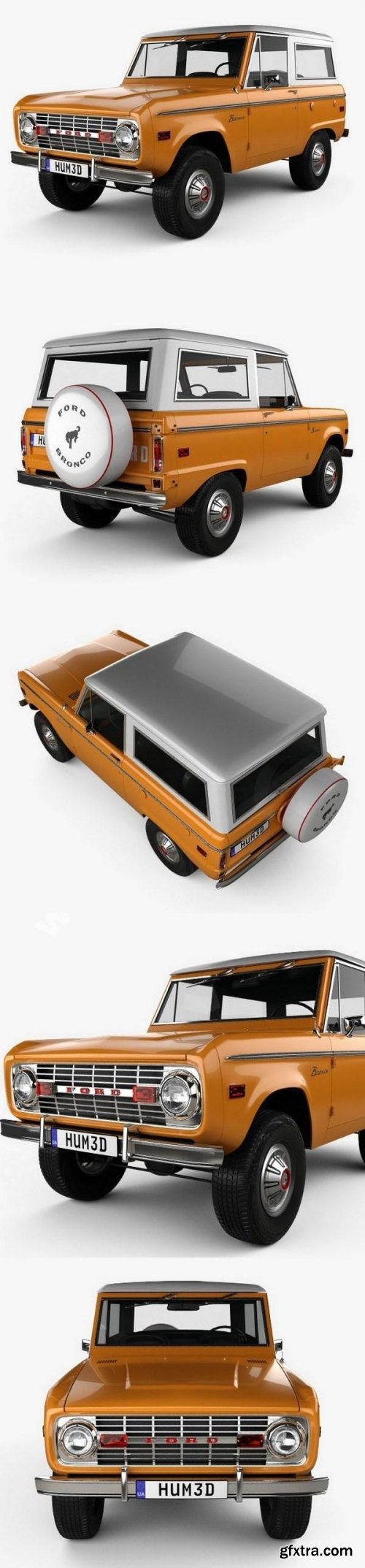 Ford Bronco 1975 3D model