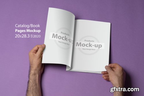 Hand holding blank, box notes mockup vol2