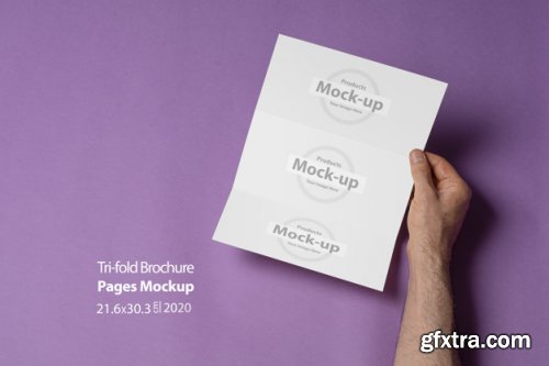 Hand holding blank, box notes mockup vol2