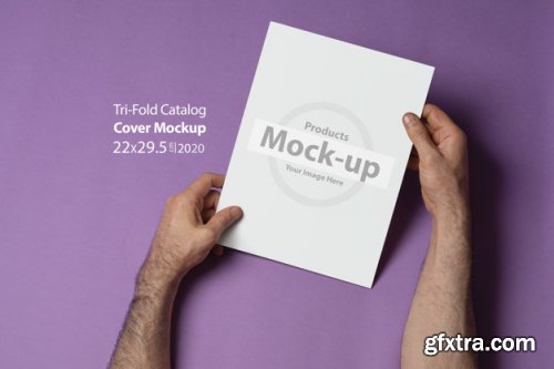 Hand holding blank, box notes mockup vol2