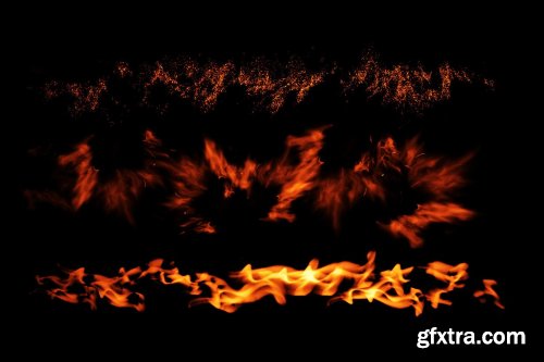 CreativeMarket - Dynamic Fire FX brush set 5273461