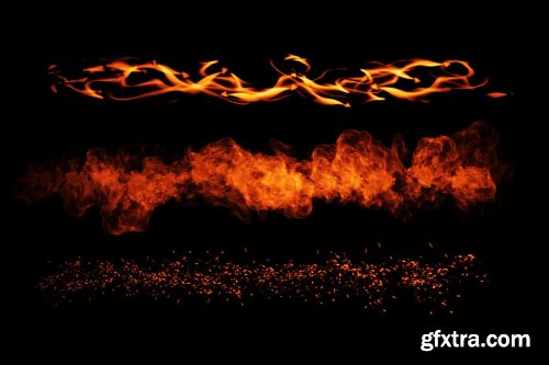 CreativeMarket - Dynamic Fire FX brush set 5273461