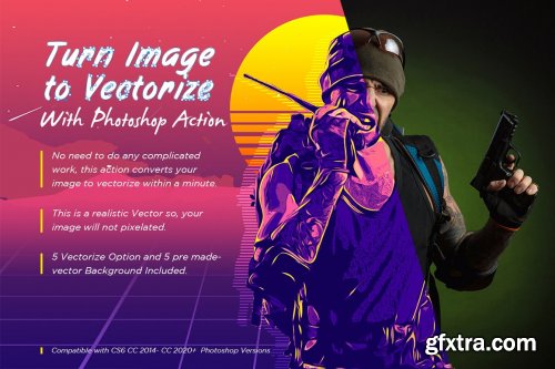 CreativeMarket - Vector your Image With Photoshop 5003258