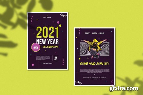 elements.envato.com - New Year Countdown Celebration 2021 Flyer