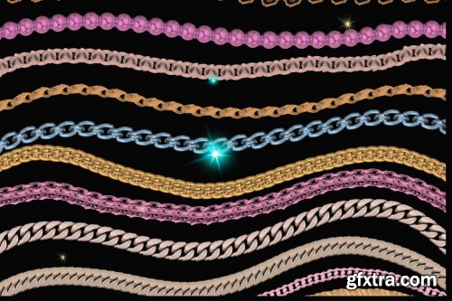 CreativeMarket - 38! Chain, Necklace for PROCREATE-X5 5556632