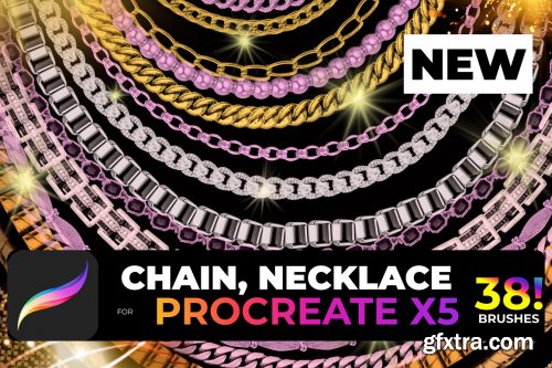 CreativeMarket - 38! Chain, Necklace for PROCREATE-X5 5556632