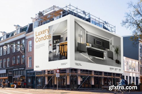 CreativeMarket - 4x Billboard Construction Mockups 5635787