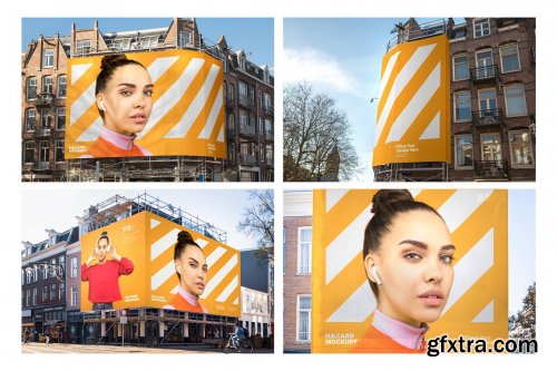 CreativeMarket - 4x Billboard Construction Mockups 5635787