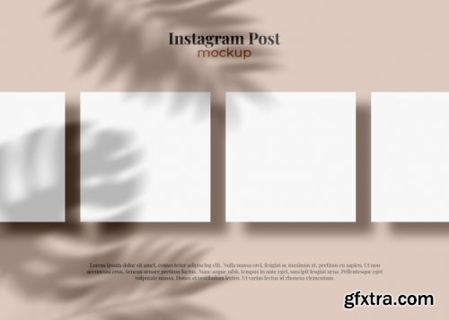 Social media stories and post template on smartphone mockup