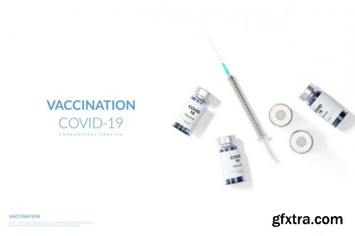 Vaccination coronavirus vaccine covid 19 Mockup