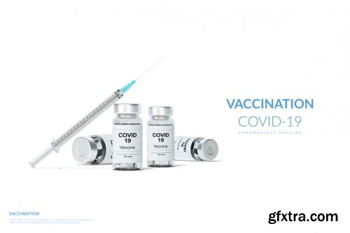 Vaccination coronavirus vaccine covid 19 Mockup