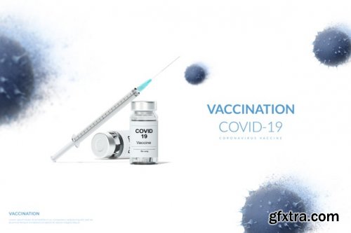 Vaccination coronavirus vaccine covid 19 Mockup