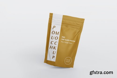 Pouch packaging mockup