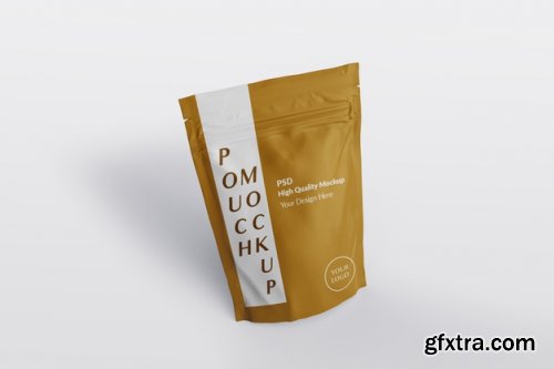 Pouch packaging mockup