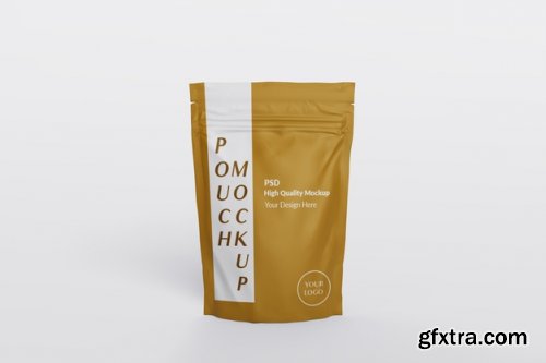 Pouch packaging mockup