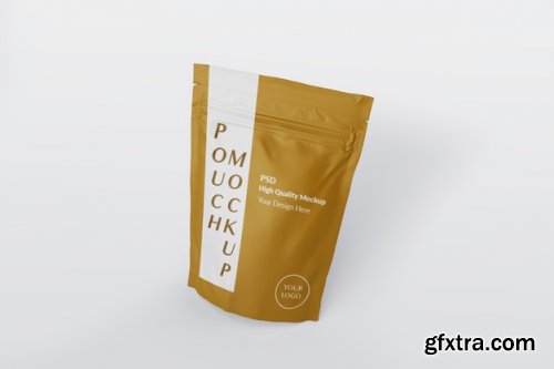 Pouch packaging mockup