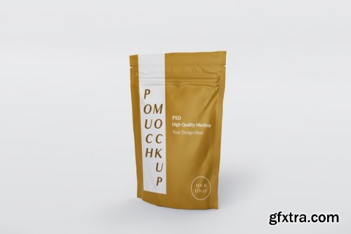 Pouch packaging mockup