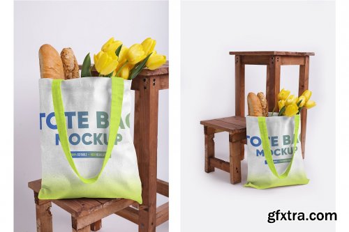 CreativeMarket - Canvas Tote Bag Mockups Vol 2 5336858