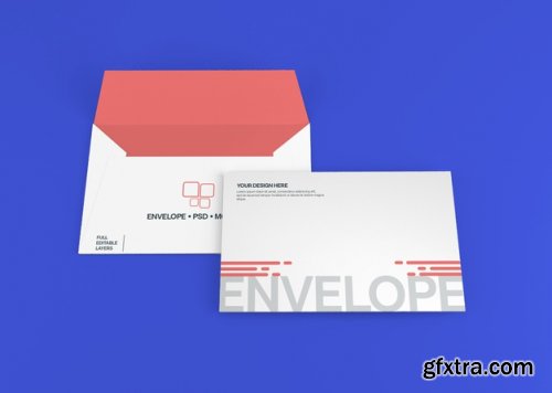 Realistic envelope mockup